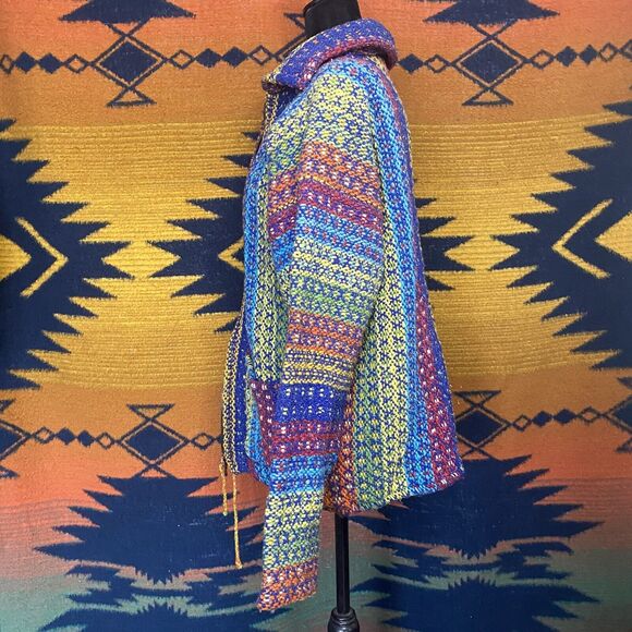 Vintage Spirit Of The Andes Wool Blend Zip Up Sweater Coat. M/L. Pockets! - Picture 2 of 16